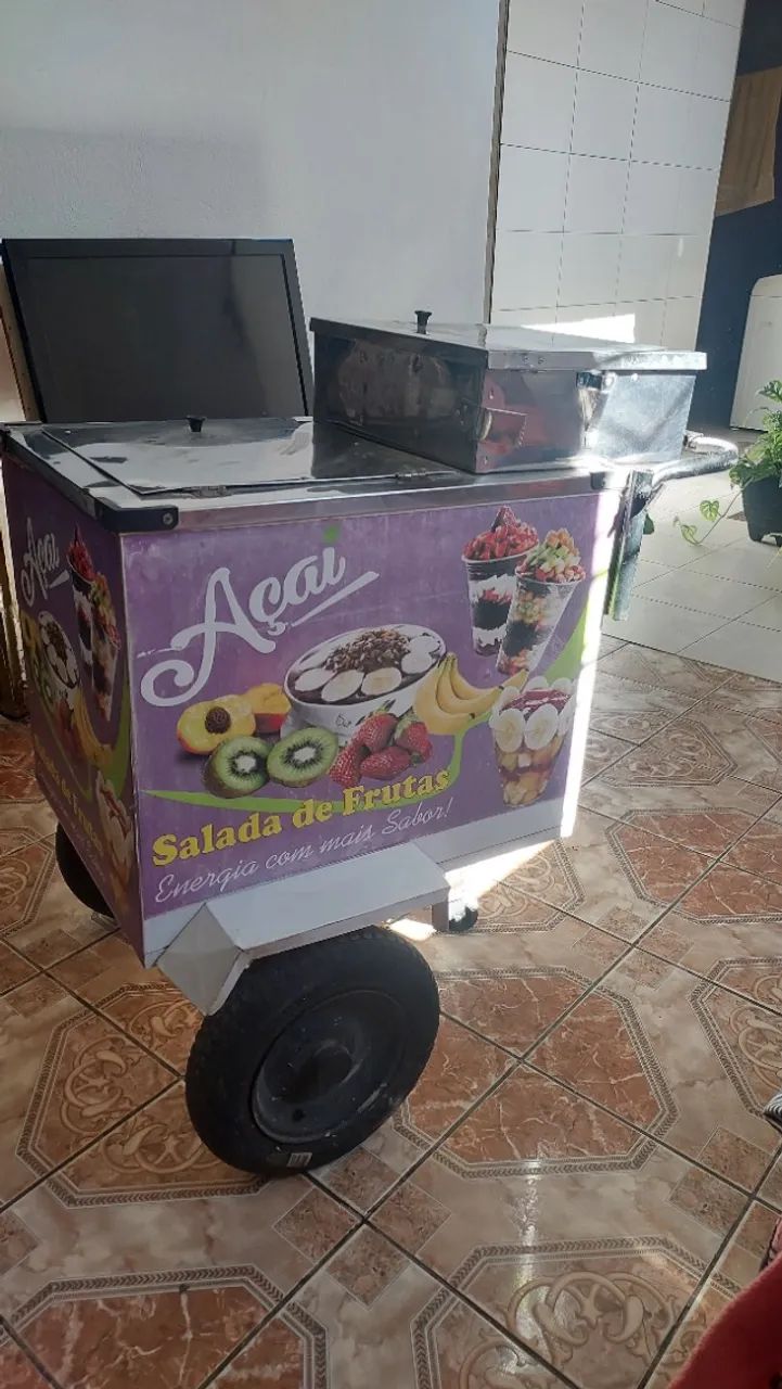 Carrinho de açaí e salada de frutas  - Foto 2