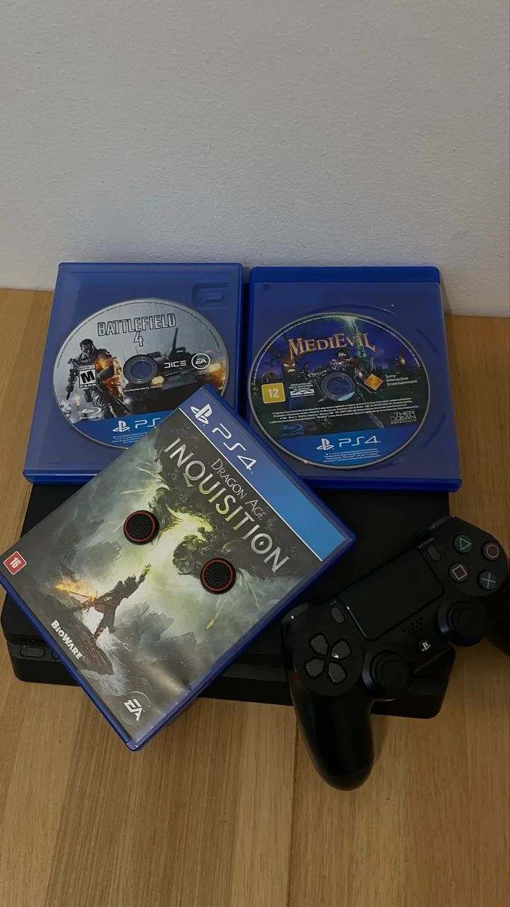 PlayStation 4 slim com 3 jogos (Aceito cartão) - Foto 5