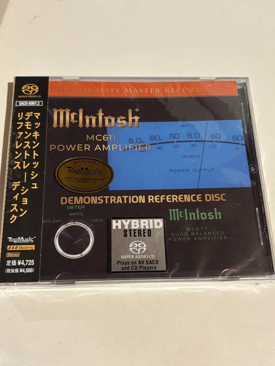 CD Testes Hi End McIntosh Reference Made In Japan 