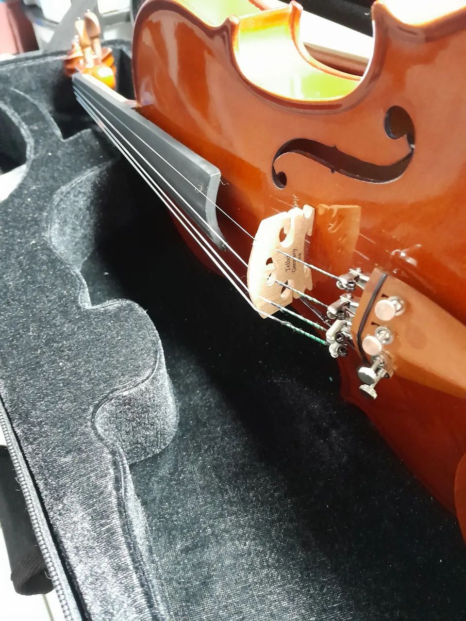 Violino 4/4 maciço ajustado Luthier  - Foto 2