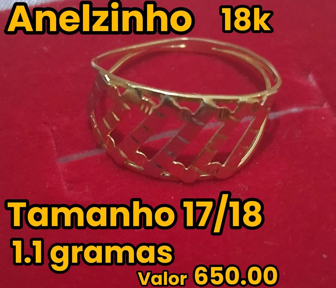 Anelzinho 18k