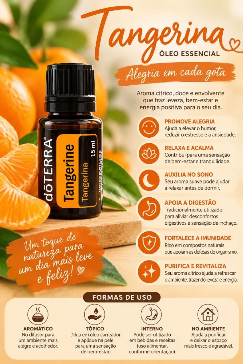 Oleo Essencial Tangerina doTERRA 15ml