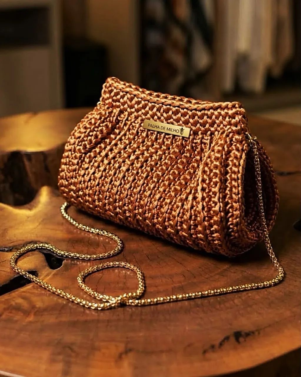 Bolsa de crochê no Fio de Seda - Foto 3