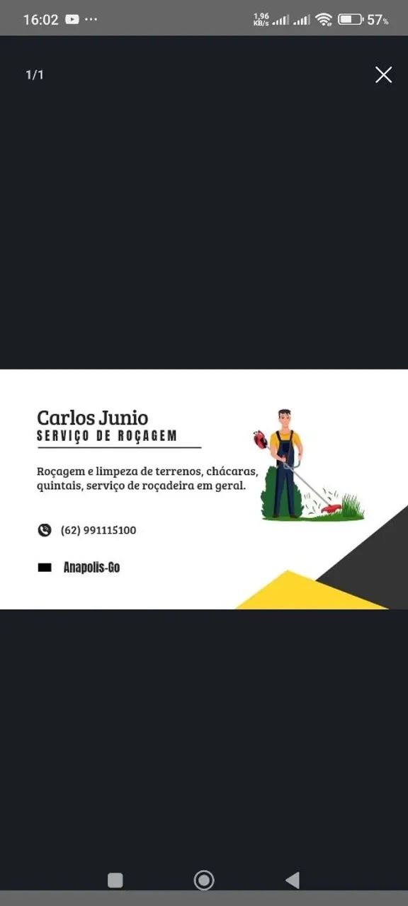 Roçagem em geral 