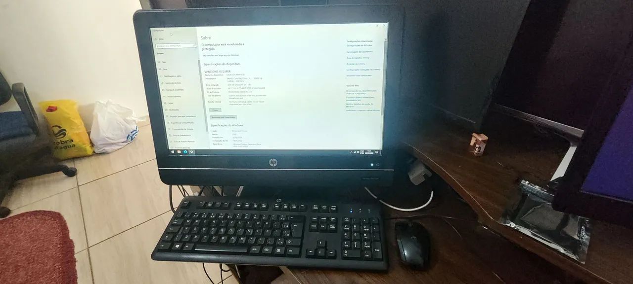 Computador completo HP com acessórios, completo pronto para usar  - Foto 2