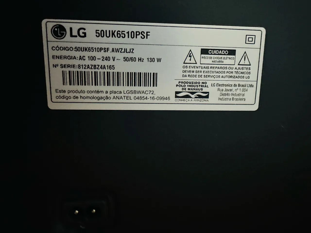 Tv LG 50 polegadas Smart 4k - Foto 2