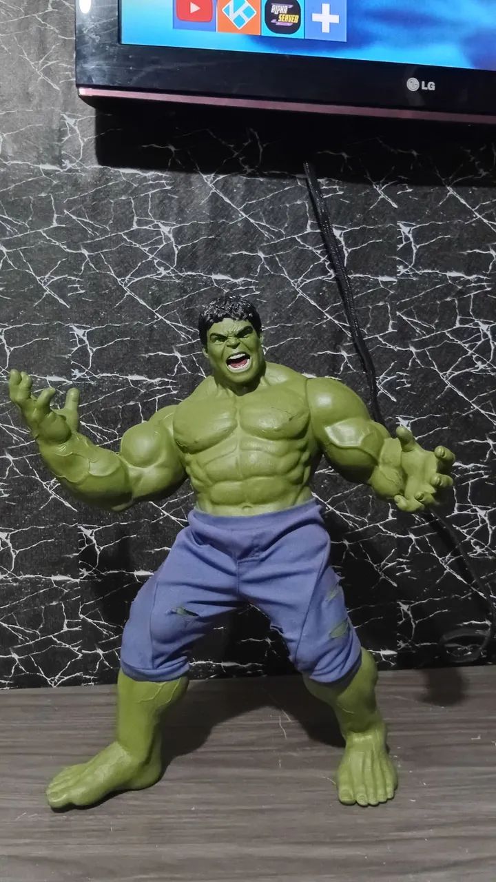 BONECO HULK ULTIMATO MARCA MIMO ORIGINAL TOP DE LINHA