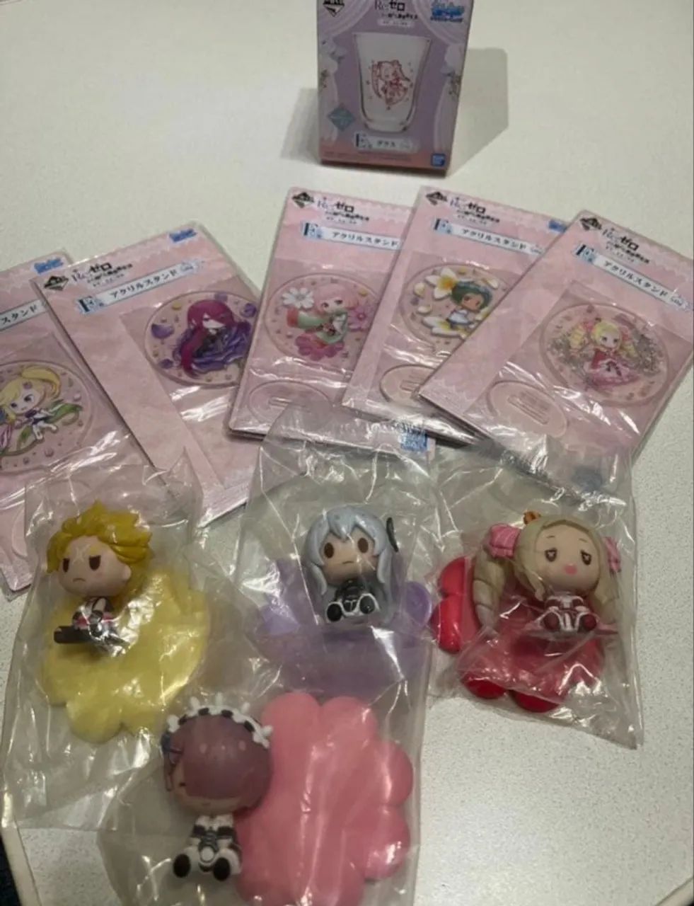 Kit cacarecos Re:zero importado do Japão 