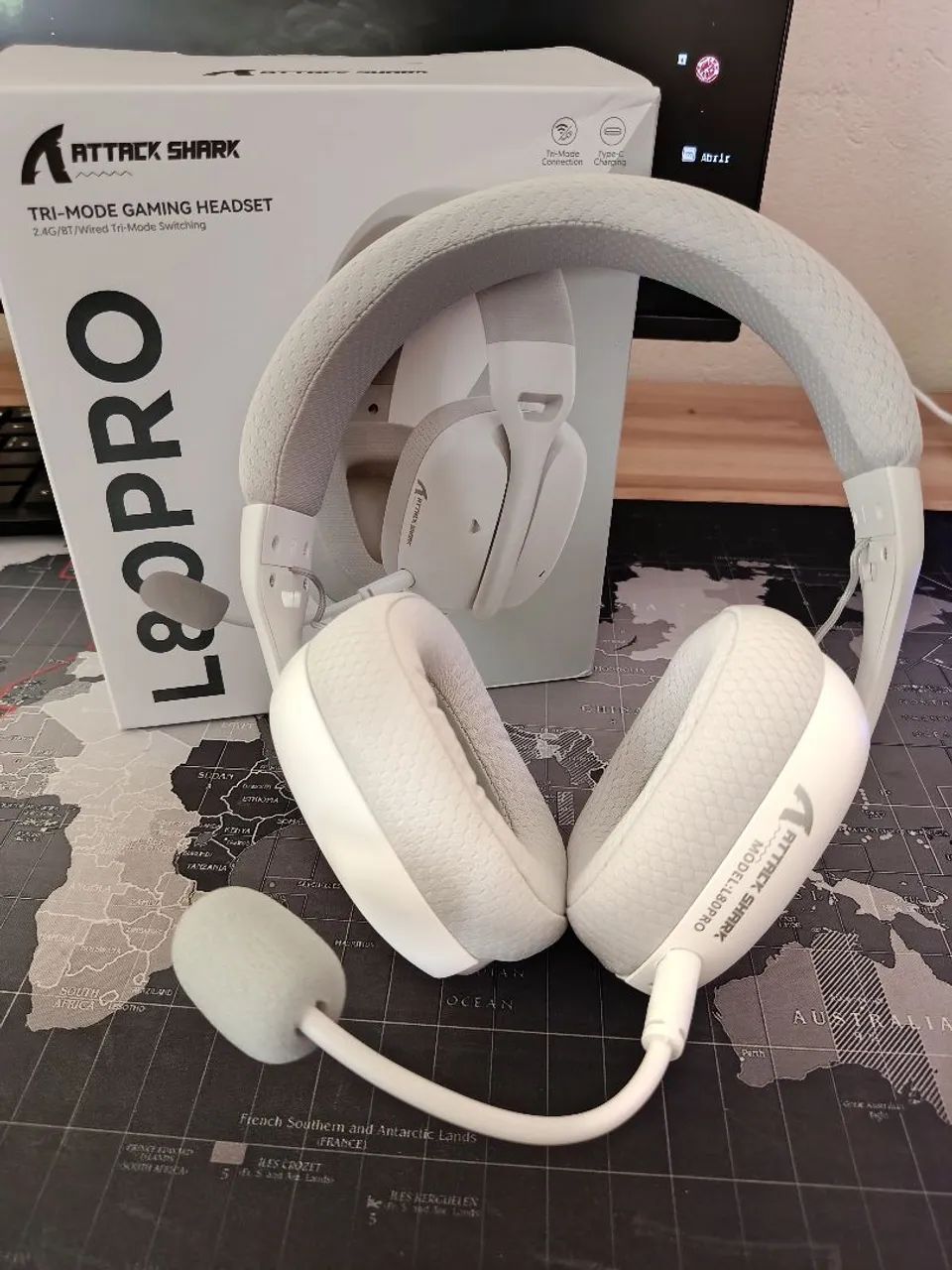 Attack Shark L80 Pro Headset Branco 