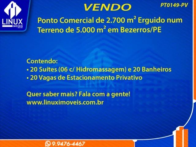 Ponto Comercial em Bezerros/PE à Venda (PT0149-PV) - Foto 2