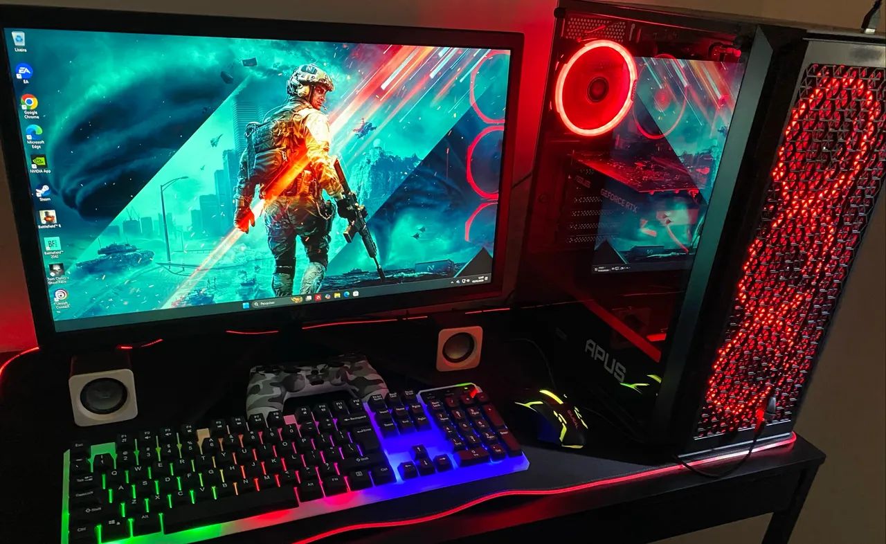 Vendo Pc gamer Ryzen 5 com RTX 3050