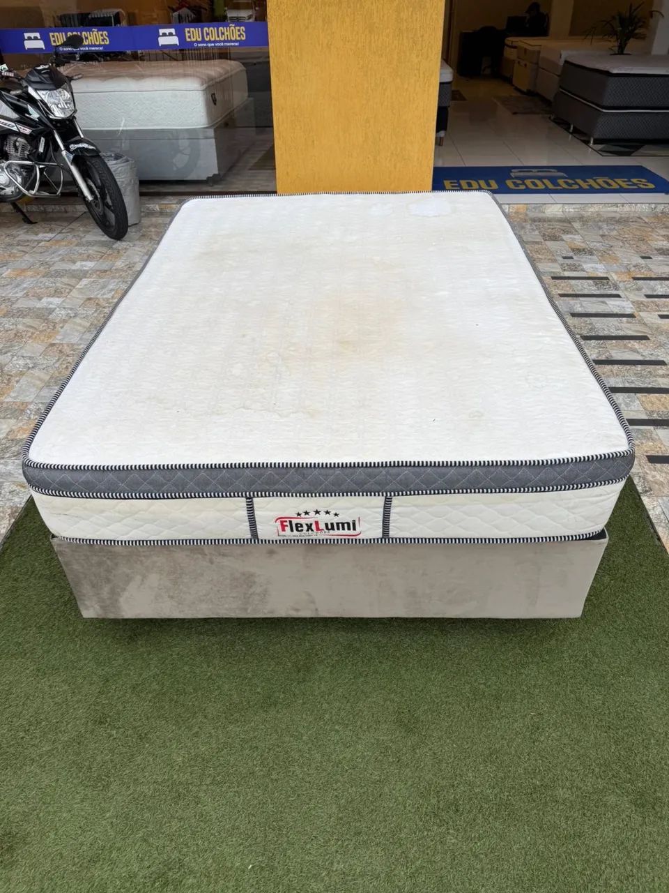 Cama box Casal FLEXLUMI SEMINOVA TOP - ENTREGAMOS  - Foto 4