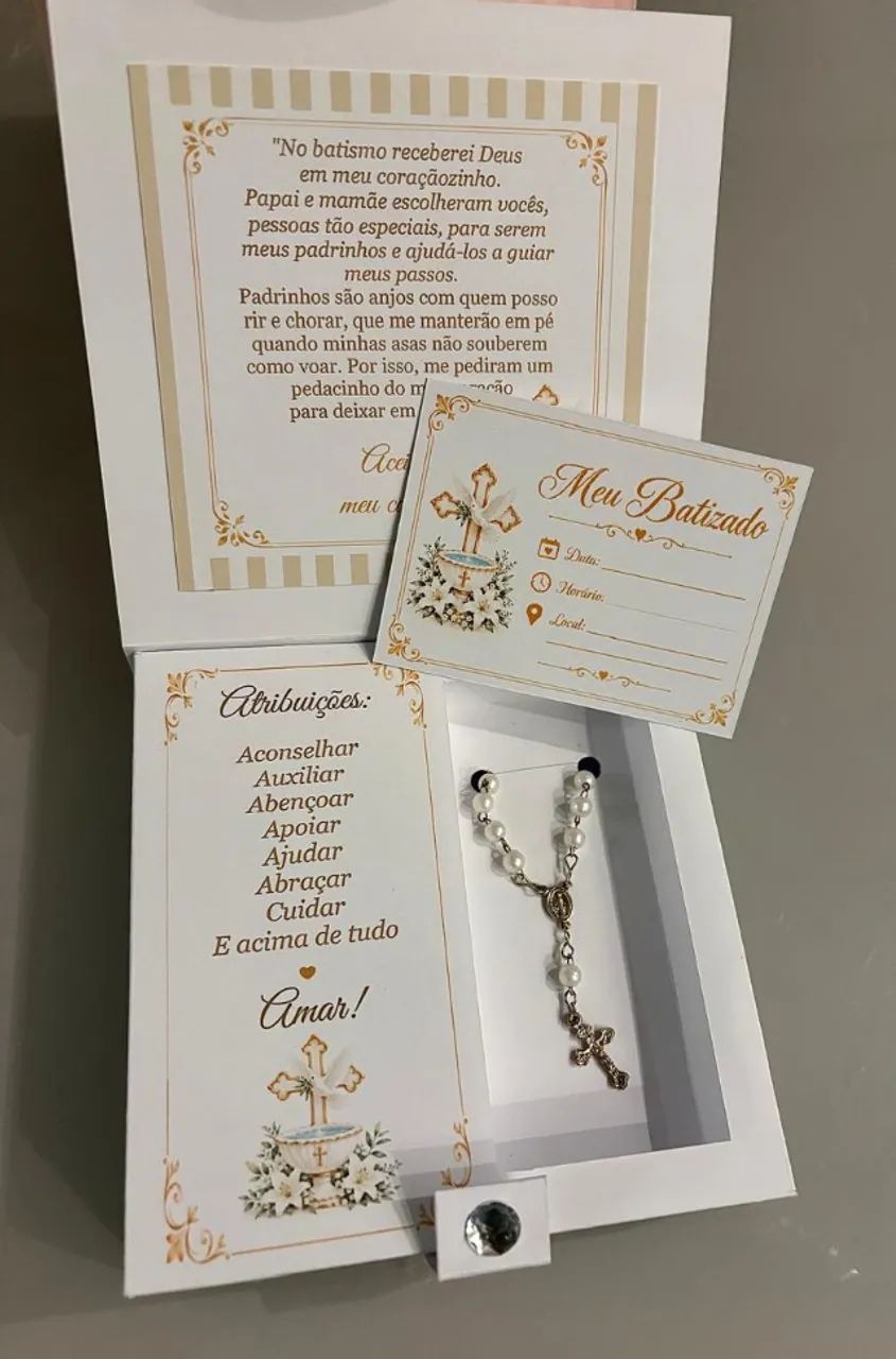 Convite para batizado com brinde - Foto 5