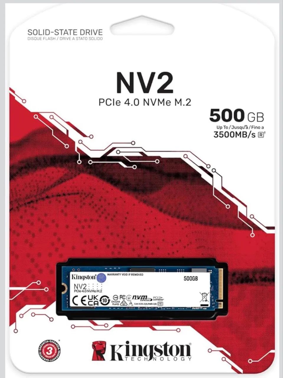 SSD NV2 Kingston 500GB 
