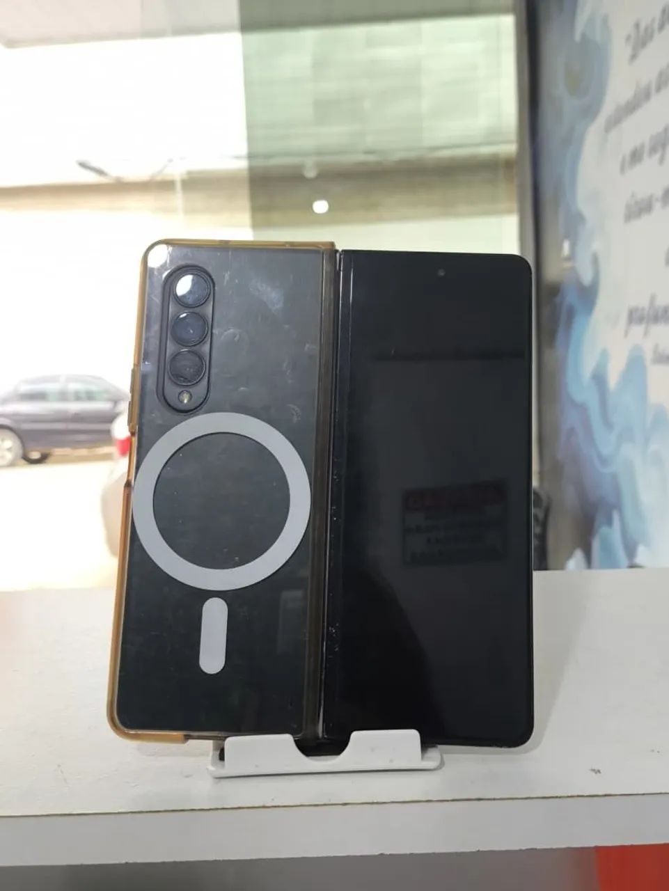 Galaxy Z Fold 4 tela queimada faço Olx pay  - Foto 3