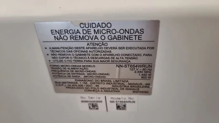 Microondas Panasonic Style 28 litros 127 volts funcionando 100% - Foto 4