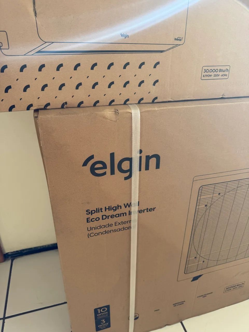 SPLIT 30.000 BTUs ELGIN ECO II Inverter zero na causa 