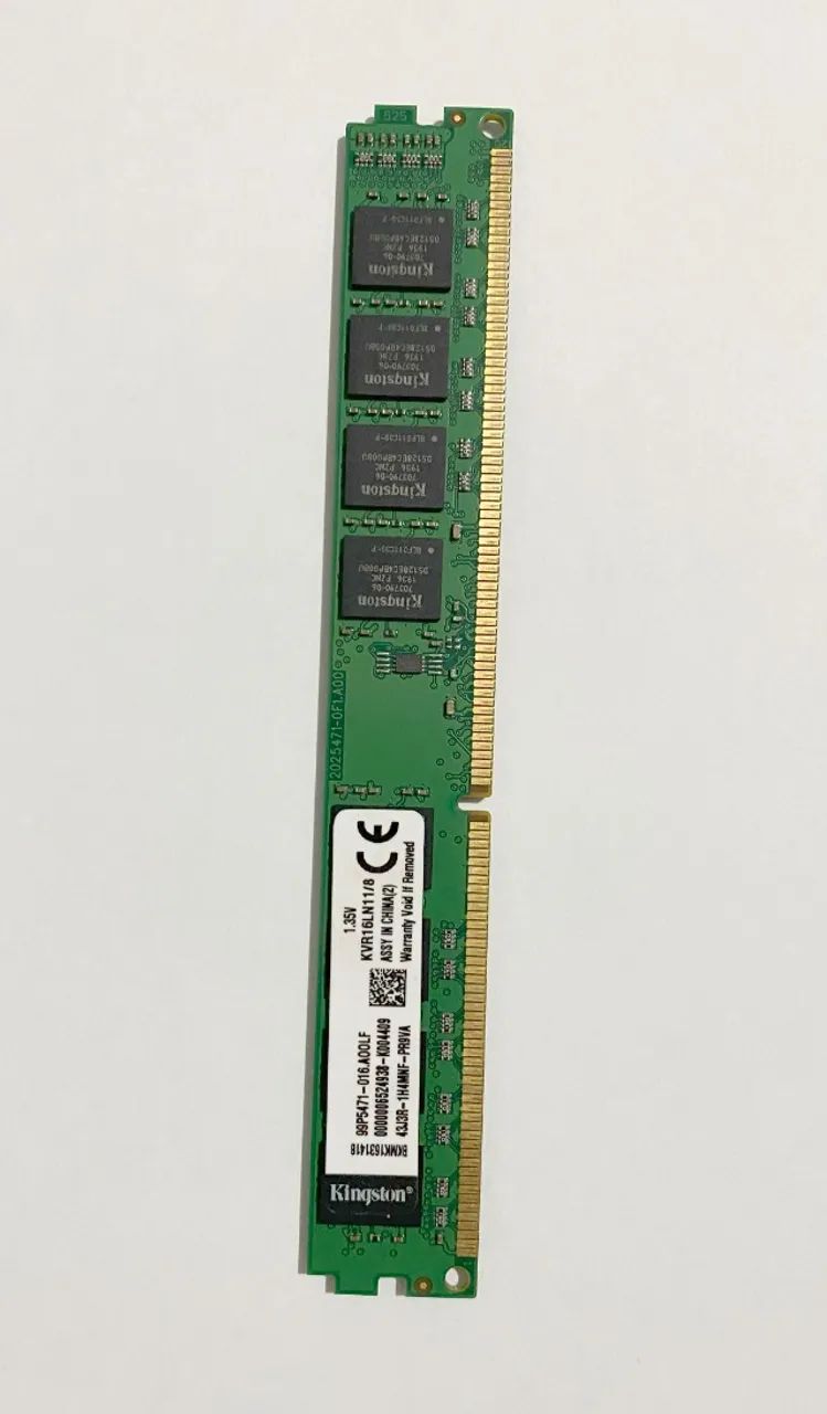 Memória RAM Kingston 8GB Ddr3 1600mhz 
