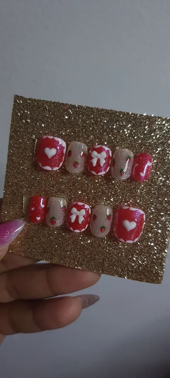 Kit Press on nail (Postiça de gel artesanal)