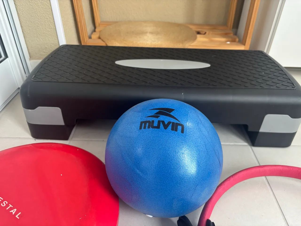 Kit Pilates/yoga - Step / Bola / anel de pilates / disco de equilíbrio - Foto 5