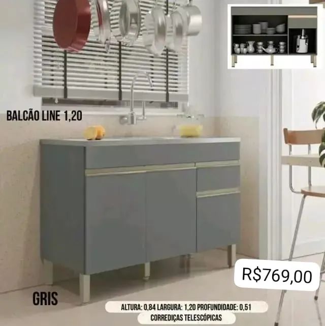 BALCÃO LINE 1,20