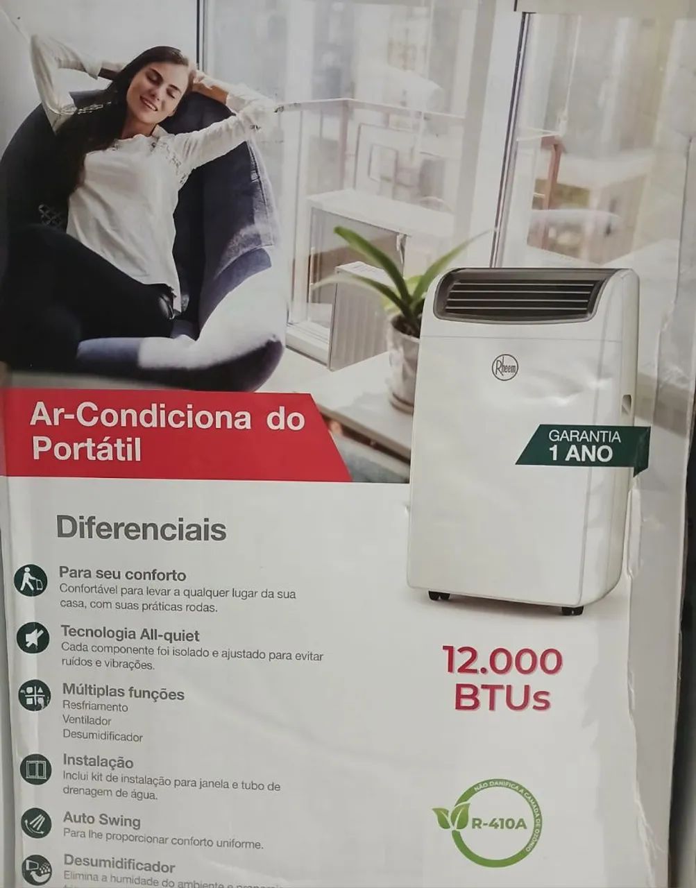 Ar condicionado portátil Rheem 
