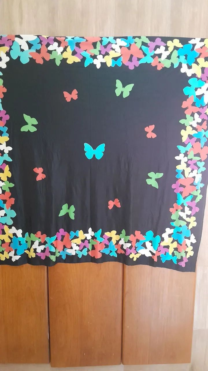 Canga estampada borboletas.