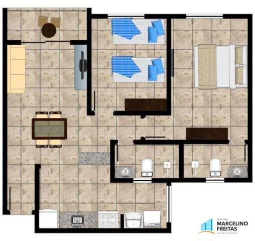 Apartamento residencial à venda, Mondubim, Fortaleza - AP0180. - Foto 2