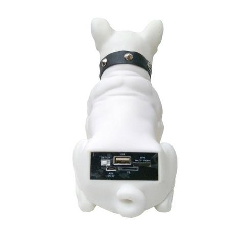 Caixa de Som Bluetooth CH-M10 Bulldog Francês Cachorro Portátil 5w Fm - Foto 5