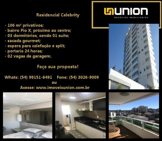 Oferta Imóveis Union! Apartamento todo mobiliado com 106 m² privativos no Pio X!
