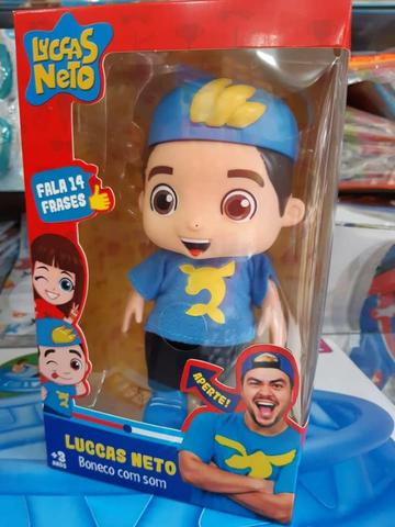 Promoção Boneco Luccas neto,fala 14 frases,Novo,