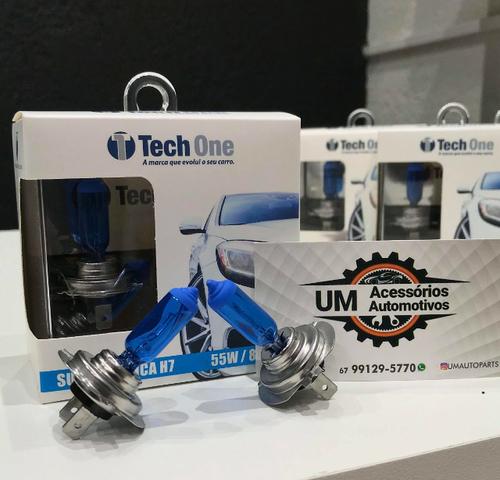 Lâmpada super branca H1 H3 H4 H7 H11 Hb3 HB4 Techone 8500k