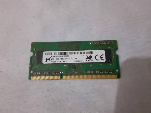 Memória ram DDR3 4GB de notebook