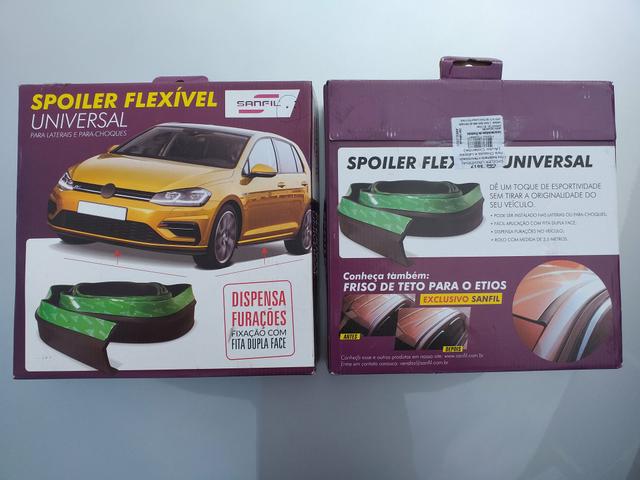 Saia Spoiler Automotiva Flexível Sanfil Protetor de Parachoques