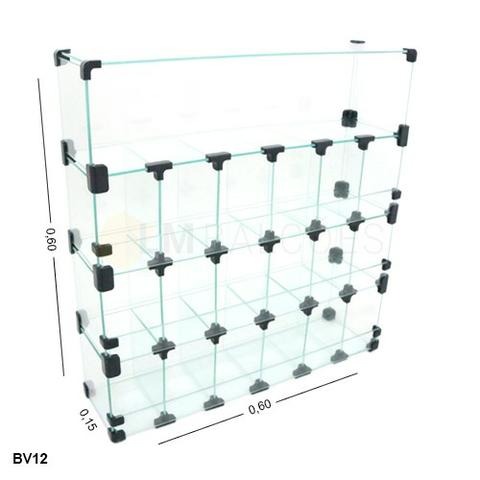 Baleiro de vidro 0,60 x 0,60 x 0,20 Frete e montagem gratis