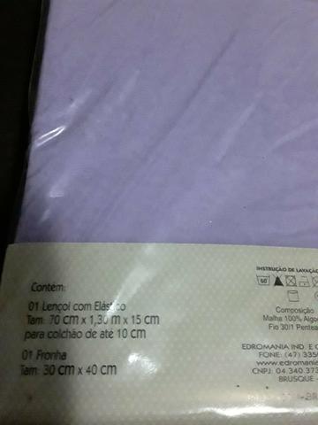 Canguru para carregar bebê e lençol com fronha pra berço - Foto 5