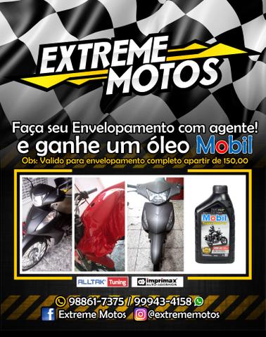 Envelope sua moto com agente e ganhe um óleo mobil