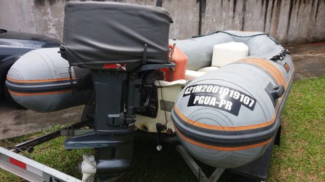 Barco Inflável Flexboat SR 12 motor Yamaha 40hp - Foto 3