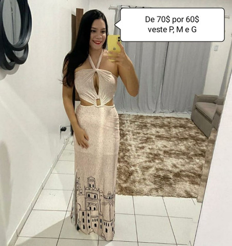 vestidos longos olx