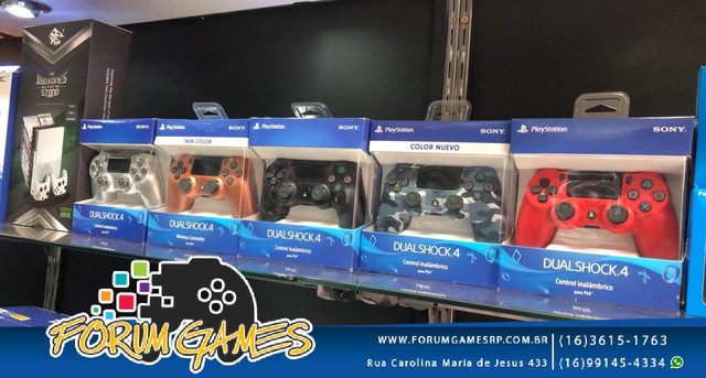 Controle do PS4 de Várias Cores