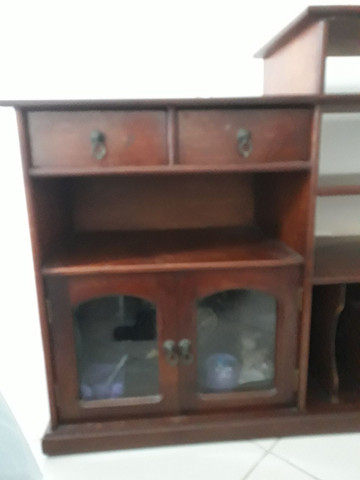 Rack de madeira antigo - Foto 2