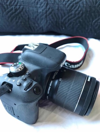 Camera Canon T6i 18-55mm + Bolsa!! Semi Nova Pouco Usada - Foto 2