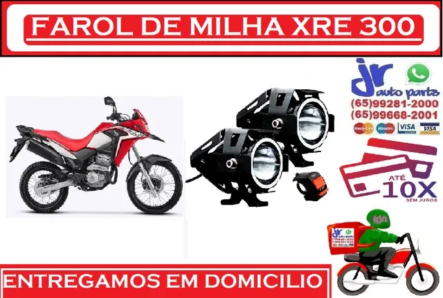 Par farol de milha xre 300 projetor