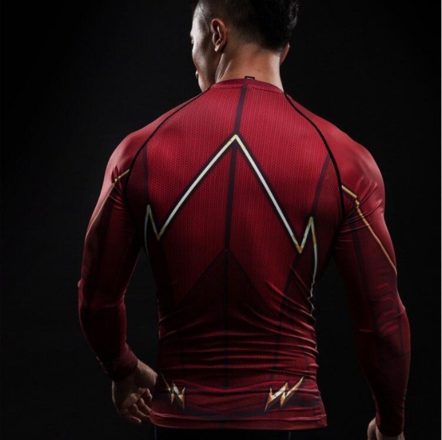 Camisa de Compressão Flash Manga Longa Rashguard Elastano - Foto 5