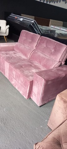 sofá retrátil e reclinável New York Premium veludo R1