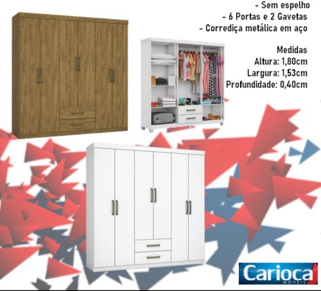 Quarto roupeiro 6 portas  - Foto 2