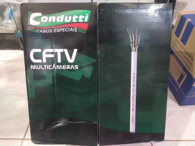 Rolo de cabo de rede Cftv 300m Condutti 