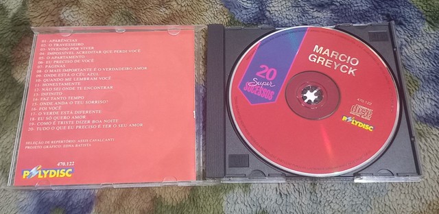 Cd Marcio Greick  20 Super Sucessos (excelente estado/praticamente novo) - Foto 3