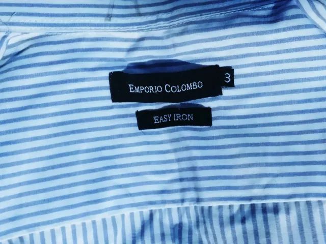 Camisa Social Easy Iron Emp rio Colombo Roupas Parque