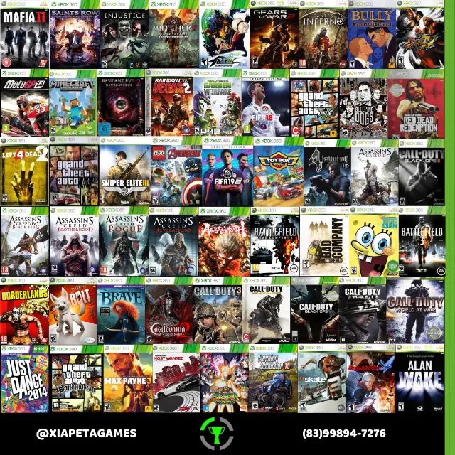 XBOX 360 RGH NÃO PRECISA PAGAR POR JOGOS EM MIDIA DIGITAL, TUDO É DE GRAÇA  SEM CUSTO FIQUE ATENTO! 